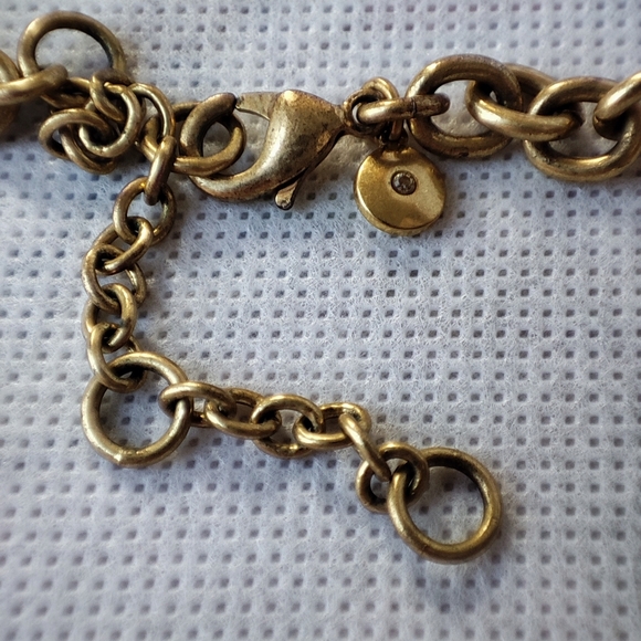 J. Crew Brand Statement Necklace Huge Warm Honey Faceted Beveled Glass Stones - Picture 12 of 15